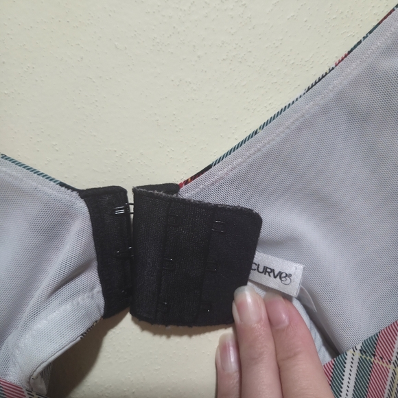 Torrid 42C Everyday Wire Free Lightly Lined 360 Back Smoothing Plaid Bra - Picture 9 of 15